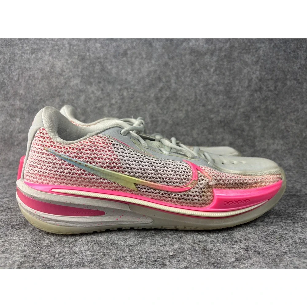 Nike Air Zoom GT Cut Mens 11 Grey Pink Kay Yow Think Pink Basketball Shoes